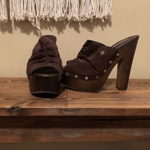 Calvin Klein Platform Mules